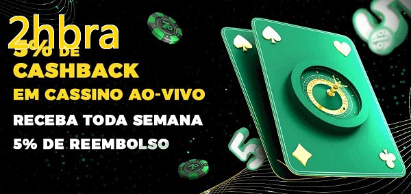 Promoções do cassino ao Vivo 2hbra